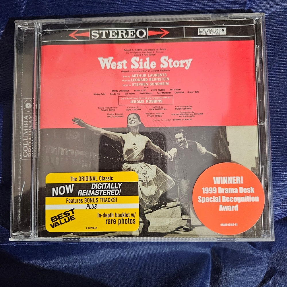 West Side Story Original Broadway‎ Cast Recording CD Remastered